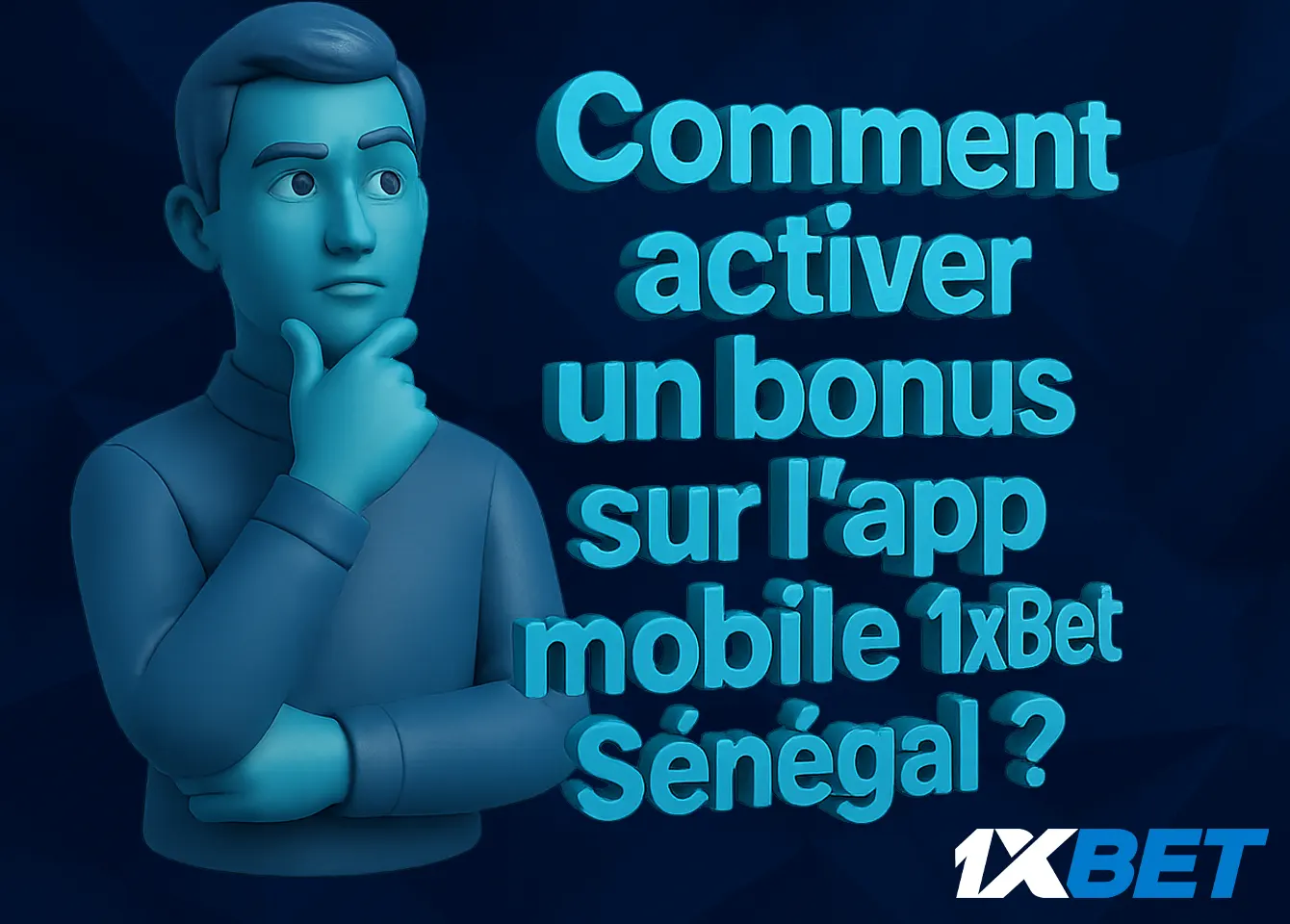 Activation du bonus dans l'application 1xbet