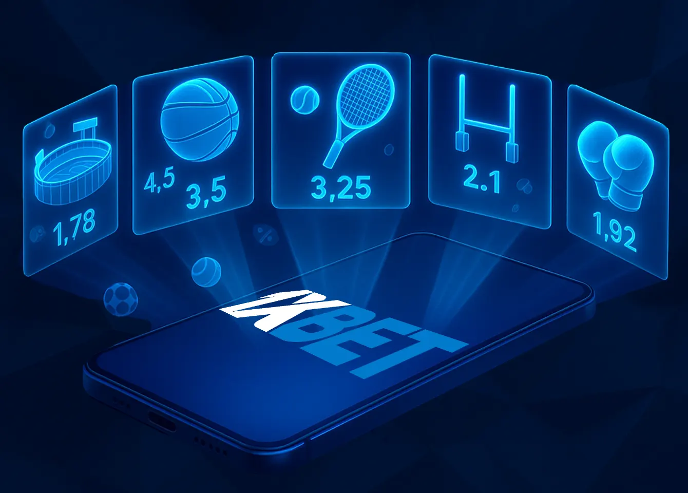 Football, basket-ball, boxe, tennis et bien plus encore vous attendent dans l'application mobile 1xbet.