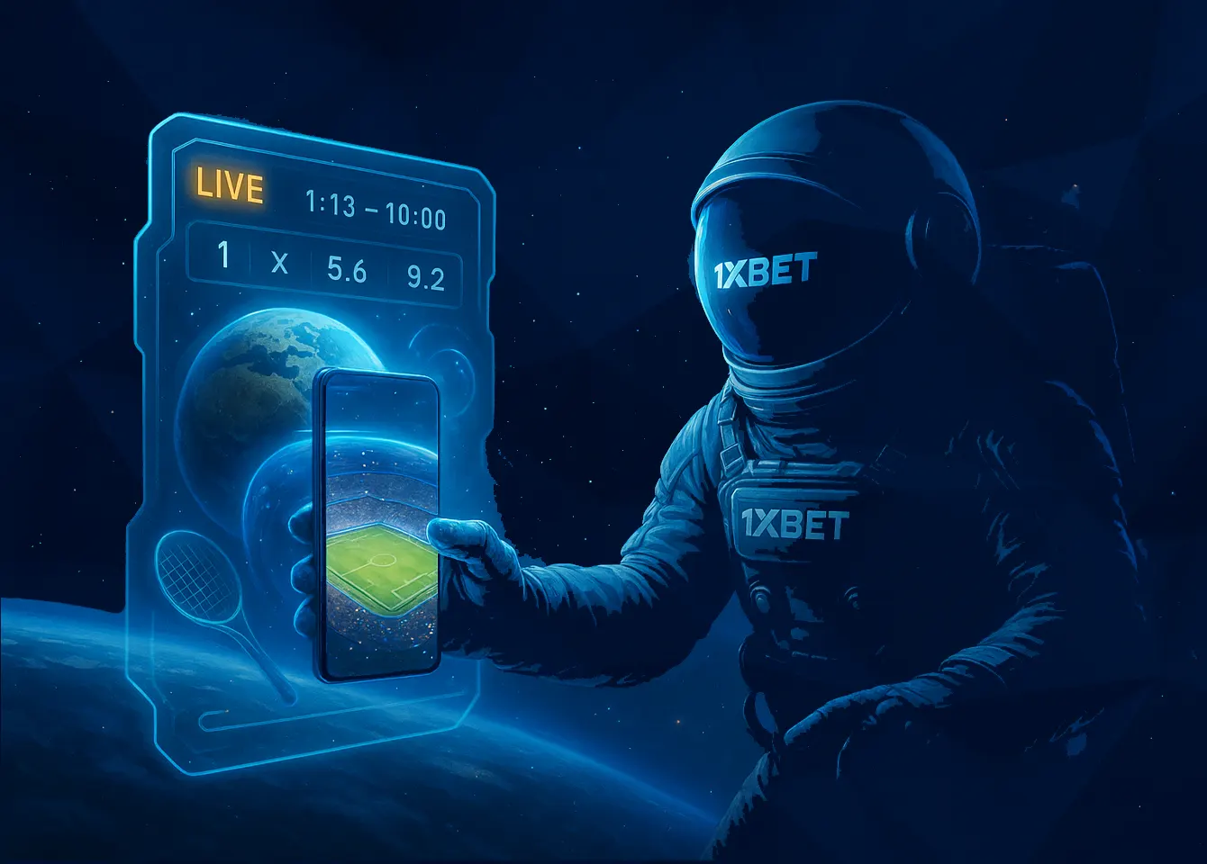 Paris en direct dans l'application 1xbet
