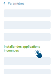 Installer l'application sur l'appareil
